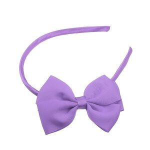 Bow Headband Fashion Cute Polyester Hairband Light Purple